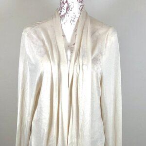 🌸 Dana Buchman Floral Drape Cardigan XL – Vintage-Inspired Soft Layering Piece